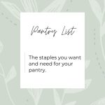 Guide to having a pantry full of healthy food